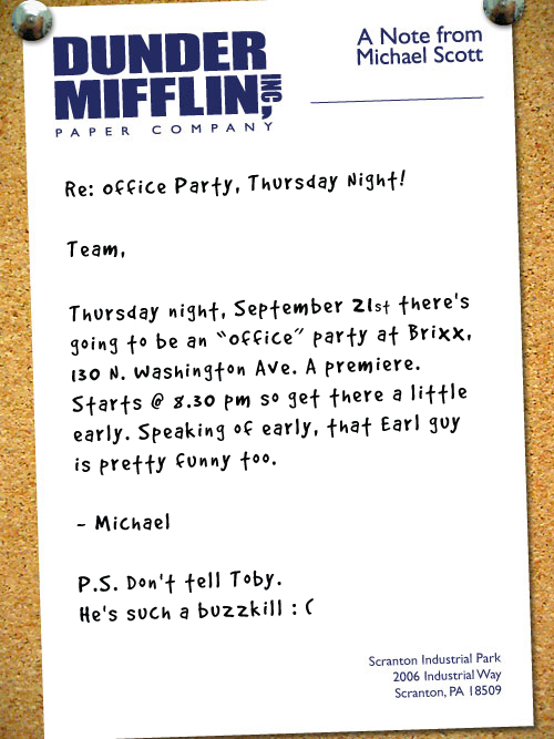 The Office's Night Out The Office's Night Out