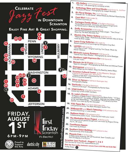 First Friday August map